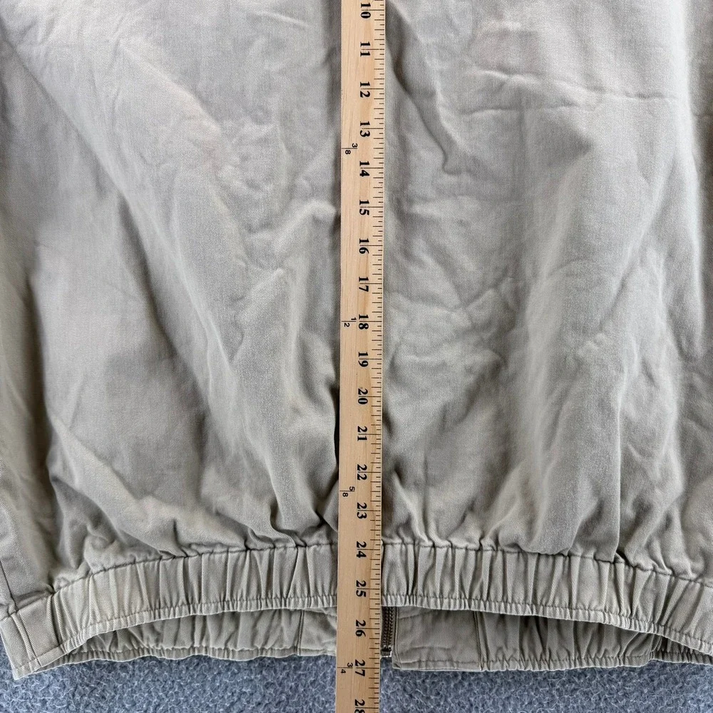 Vintage Polo Ralph Lauren Bi Swing Harrington Jacket Tan Beige Plaid Lined Men L